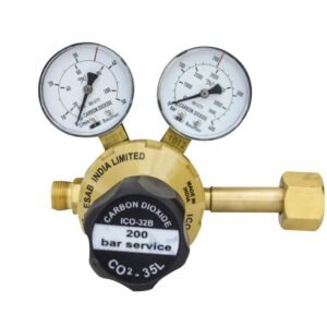 ESAB Single Stage CO2 Regulator - ICO 32B (2 GAUGE) Mig For Cylinder