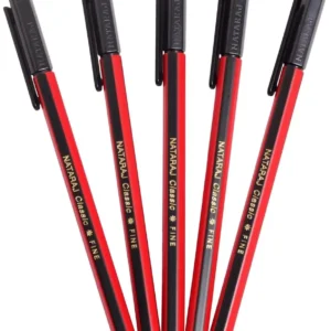 Nataraj Classic Use & Throw Ball Pens Blue Nataraj Use & Throw NATRAJ Ball Point Pens (Black)- Pack of 40 Pieces