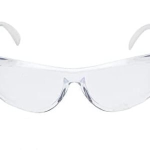 SHOPOLIFE Eye Protection Safety White Goggles, Anti dust, Chemical Medical Laboratory Wrk Eoye Safety Glasses for Men Women (1 piece)