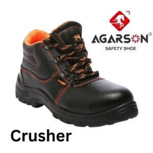 Leather Agarson Crusher PVC Moulded High Ankle Safety Shoes