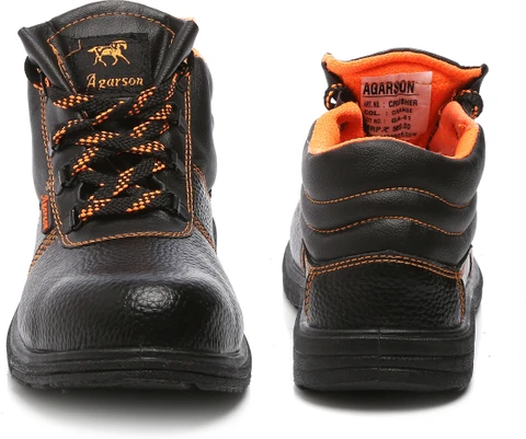 Leather Agarson Crusher PVC Moulded High Ankle Safety Shoes - Image 2