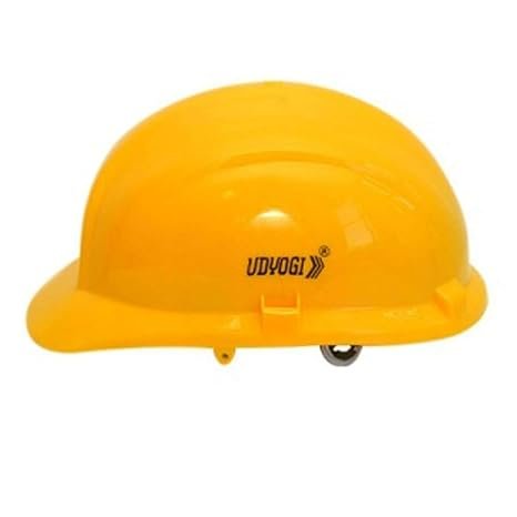 Udyogi 5000 Ratchet Ultra Plastic Safety Helmet Yellow Pack Of 5