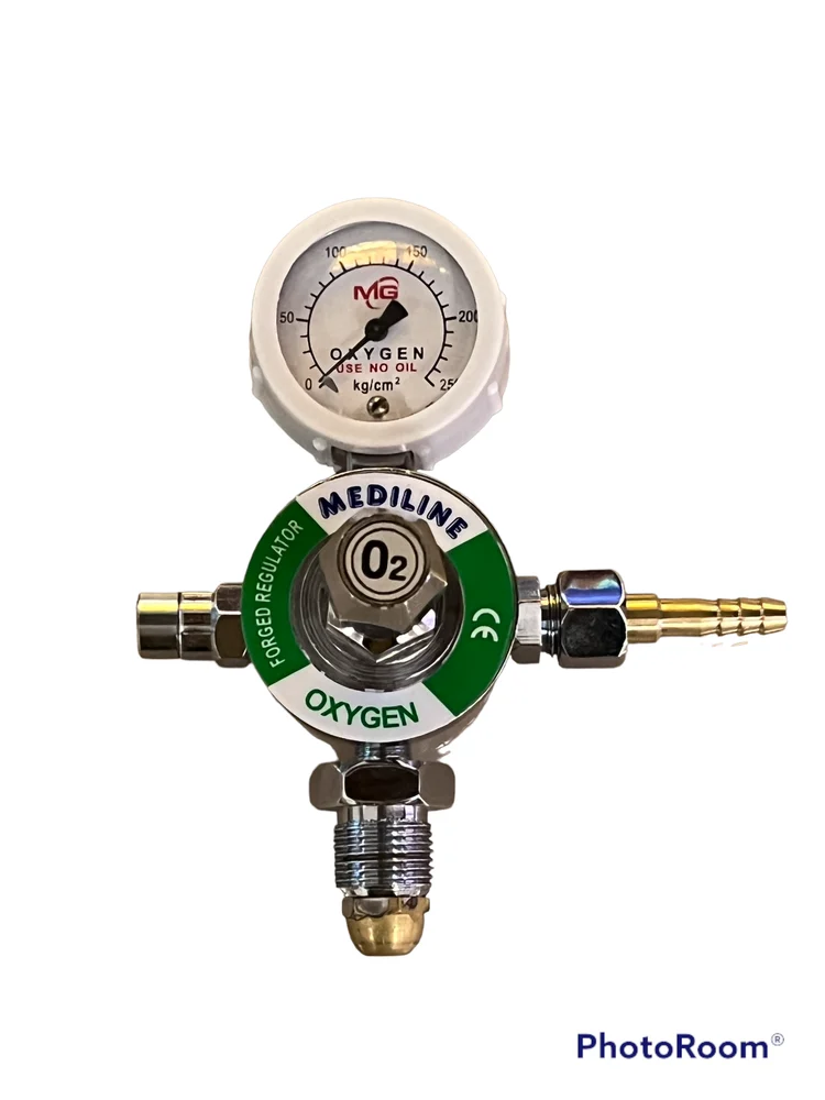 MOX Regulator Single Gauge Single Stage Medical Oxygen O2 Gas Regulator for hospitals clinics & home
