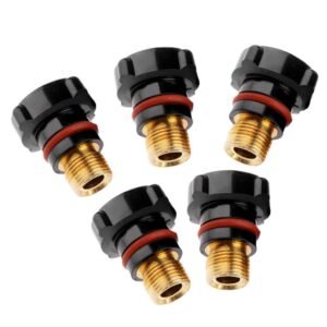 Tig Torch Short Cap Best Qulity For Argon Torch With Heat Rubber 5 pc Of Pkt